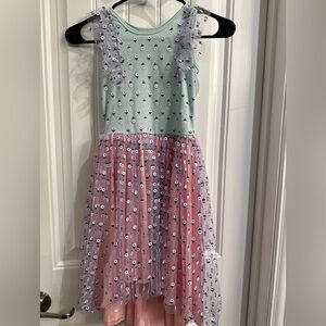 Dot Dot Smile Mint and Pink Floral Dress | Whimsical | Garden Fairy